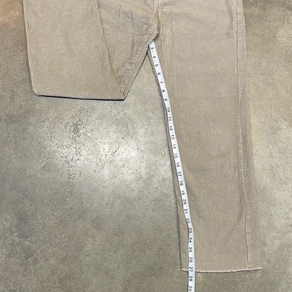 Forever 21 Corduroy Wide Straight Leg Raw Hem Pants - Picture 8 of 9
